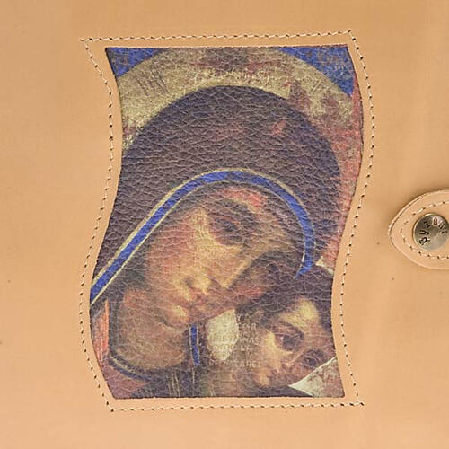 Beigefarbener neukatechetischer Einband mit Maria und Jesuskind 2
