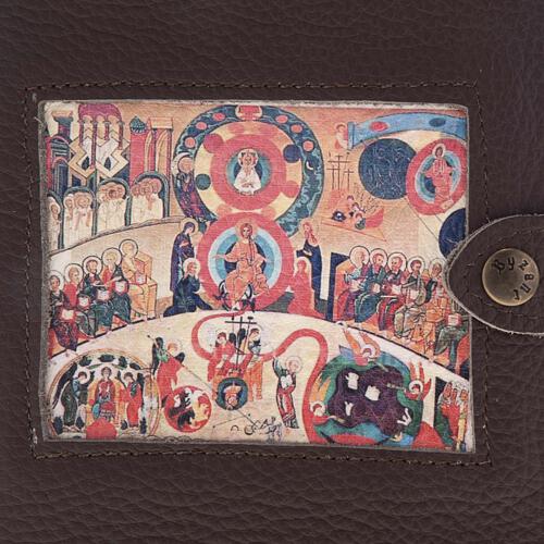 Dunkelbrauner neukatechetischer Einband mit Jűngstem Gericht 3