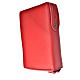 Custodia Bib. Jes. Letra gra. SPAGNA bordeaux pelle Madonna Kiko s2