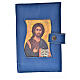 Funda Lit. Horas vol. ún. ESPAÑA cuero sint Cristo Libro azul s1