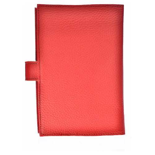 Funda Lit. Horas vol. ún. ESPAÑA cuero sint rojo Cristo 2