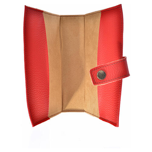 Funda Lit. Horas vol. ún. ESPAÑA cuero sint rojo Cristo 3