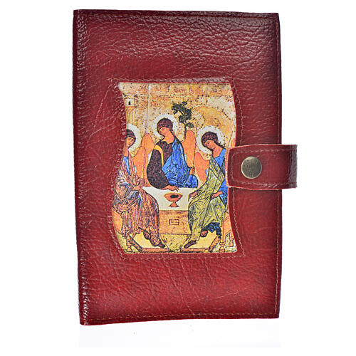 Funda Lit. Horas vol. único ESPAÑA cuero sint Burdeos botón 1
