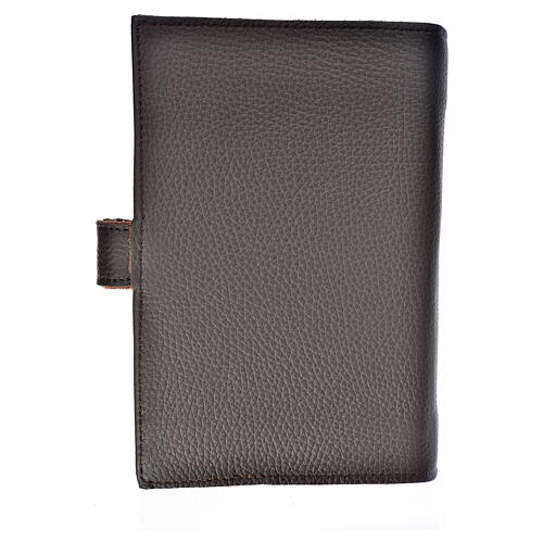 Funda Lit. Horas vol. ún. ESPAÑA cuero marrón oscuro Virgen 2