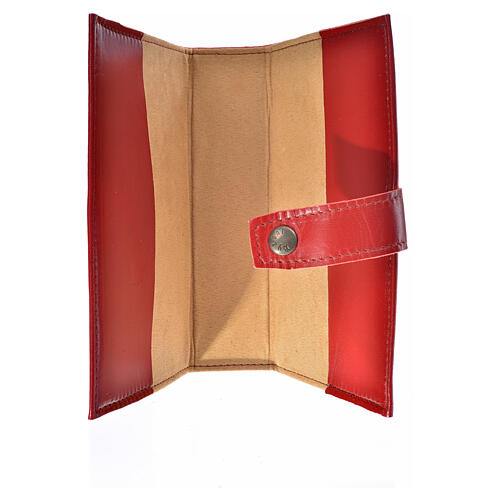 Funda Lit. Horas vol. ún. ESPAÑA cuero burdeos Virgen 3 milenio 3