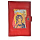 Funda Lit. Horas vol. ún. ESPAÑA cuero burdeos Virgen 3 milenio s1