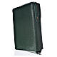 Hardcover New Jerusalem Bible green bonded leather with Holy Family image s2
