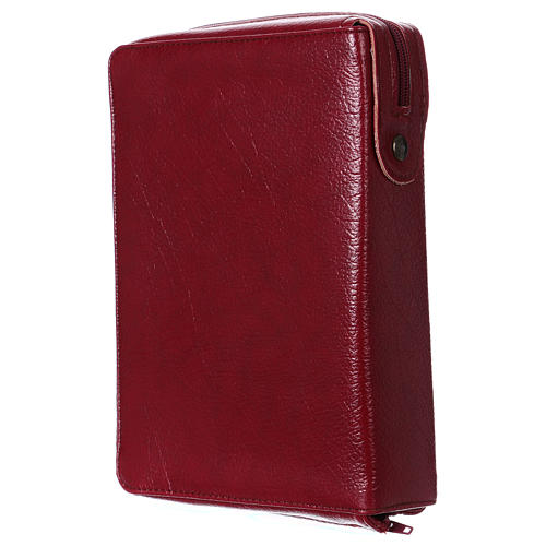 Hardcover New Jerusalem Bible burgundy bonded leather Holy Trinity 4