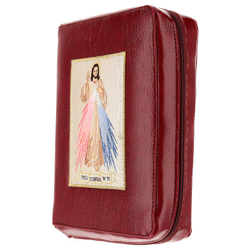 The Divine Mercy New Jerusalem Bible Hardcover in English in burgundy leather 3