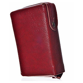 Divine office cover, burgundy bonded leather Our Lady