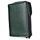 Divine office cover, green bonded leather Divine Mercy s2
