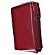 Cover for the Divine Office in burgundy bonded leather s2