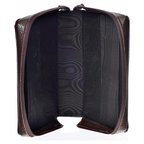 Divine office Cover dark brown bonded leather Holy Family of Kiko 3