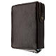 Divine office cover dark brown bonded leather Christ Pantocrator with open book s5