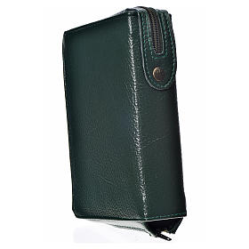 Divine office cover green bonded leather Our Lady of the Tenderness