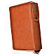 Divine office cover brown bonded leather Our Lady of the tenderness s2