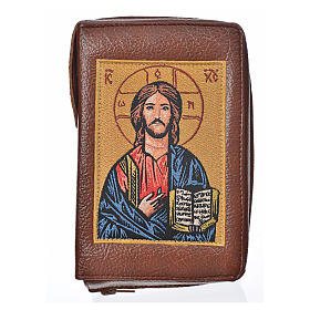 Divine office cover bonded leather Christ Pantocrator with open book