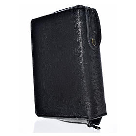 Divine office cover, black bonded leather