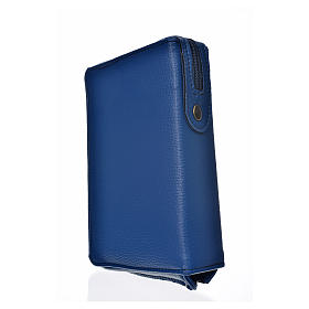 Divine office cover in blue bonded leather Christ Pantocrator