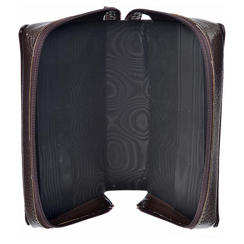 Divine office cover in dark brown bonded leather 3