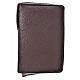 Divine office cover in dark brown bonded leather s1