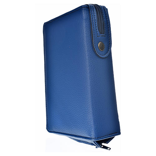 Divine office cover in blue bonded leather Holy Family 2