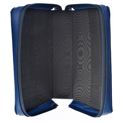 Divine office cover in blue bonded leather Holy Family 3