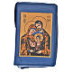 Divine office cover in blue bonded leather Holy Family s1