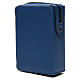 Divine office cover blue bonded leather Our Lady of Tenderness s4