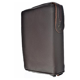 Divine office cover, brown genuine leather