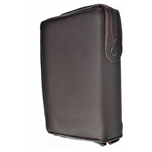 Divine office cover, brown genuine leather 2