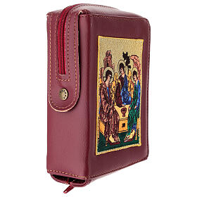 Divine Office cover burgundy leather Holy Trinity
