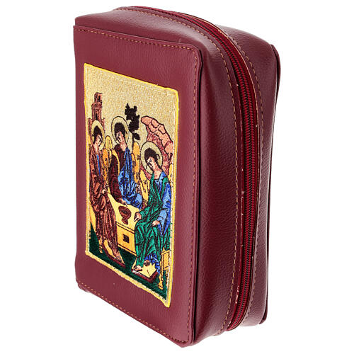 Divine Office cover burgundy leather Holy Trinity 3