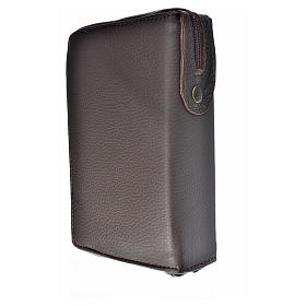 Divine Office cover dark brown leather Holy Family