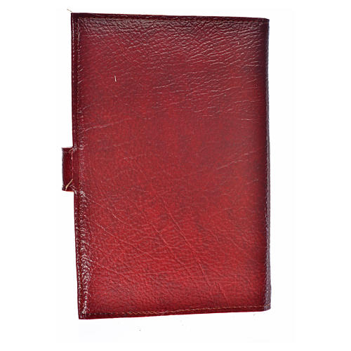 Cover for the Divine Office burgundy bonded leather Holy Family of Kiko 2
