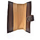 Cover for the Divine Office dark brown bonded leather Christ s3