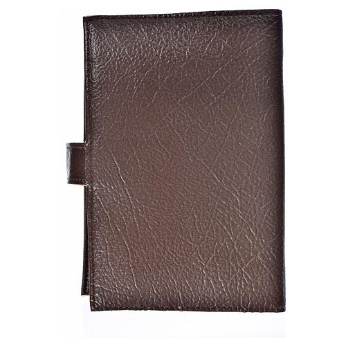 Cover for the Divine Office dark brown bonded leather Christ 2