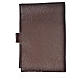 Cover for the Divine Office dark brown bonded leather Christ s2