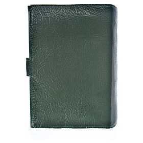 Cover for the Divine Office green bonded leather Our Lady and Baby Jesus
