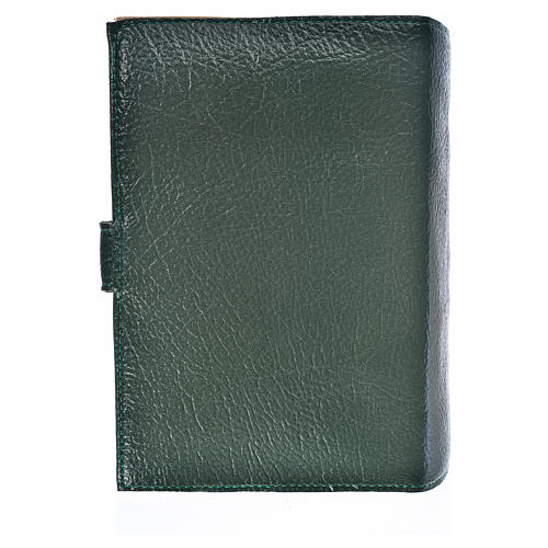 Cover for the Divine Office green bonded leather Our Lady and Baby Jesus 2