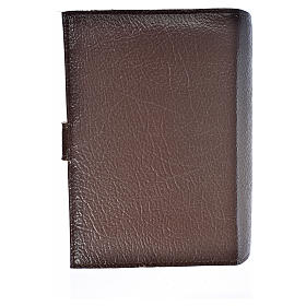 Cover for the Divine Office dark brown bonded leather Our Lady of Kiko
