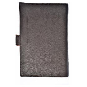 Cover for the Divine Office dark brown leather Holy Trinity
