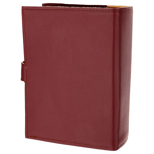 Cover for the Divine Office burgundy leather Holy Trinity 3