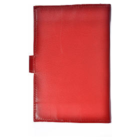 Cover for the Divine Office burgundy leather Our Lady of Kiko