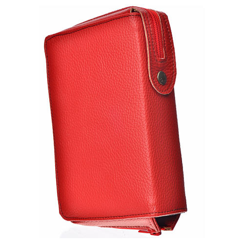 Liturgy of the Hours cover red bonded leather, Holy Family of Kiko 2