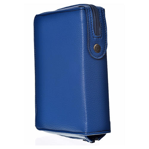 Liturgy of the Hours cover blue bonded leather with Holy Trinity 2
