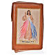 Liturgy of the Hours cover brown bonded leather with Divine Mercy s1
