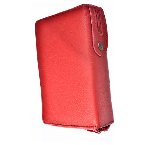 Breviary cover red leather Our Lady of Kiko 2