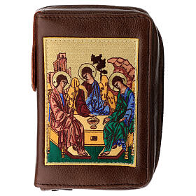 Ordinary time III cover in beige leather with image of the Holy Trinity