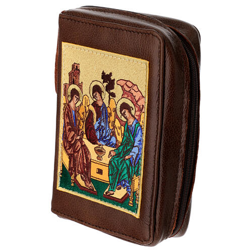 Ordinary time III cover in beige leather with image of the Holy Trinity 3